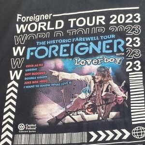 Foreigner world tour shirt